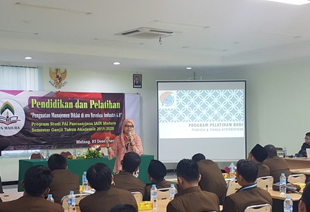 Pusat Pengembangan dan Pemberdayaan Pendidik dan Tenaga Kependidikan (PPPPTK) Bangga Bekerjasama dalam Kegiatan Pendidikan dan Pelatihan Bersama Prodi Magister PAI IAIN Madura.
