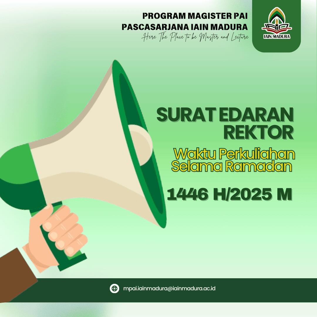 SURAT EDARAN REKTOR WAKTU PERKULIAHAN SELAMA RAMADAN 1446 H/2025 M